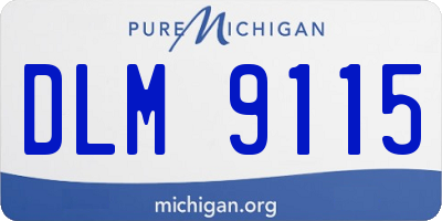 MI license plate DLM9115