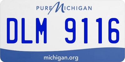MI license plate DLM9116