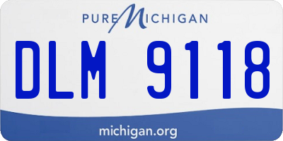 MI license plate DLM9118