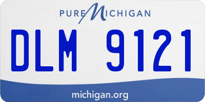 MI license plate DLM9121