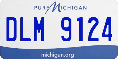 MI license plate DLM9124