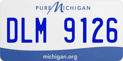 MI license plate DLM9126
