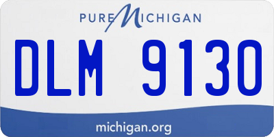 MI license plate DLM9130
