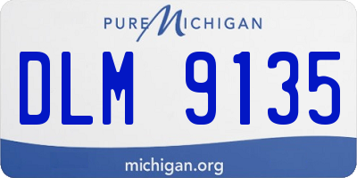 MI license plate DLM9135