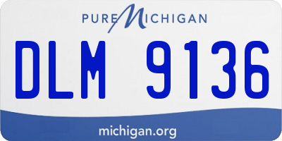 MI license plate DLM9136