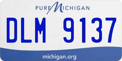 MI license plate DLM9137