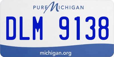 MI license plate DLM9138