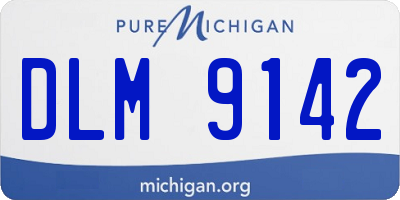 MI license plate DLM9142
