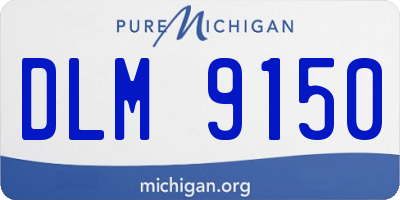MI license plate DLM9150
