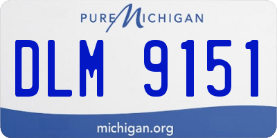 MI license plate DLM9151