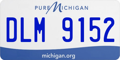 MI license plate DLM9152