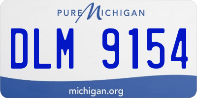 MI license plate DLM9154