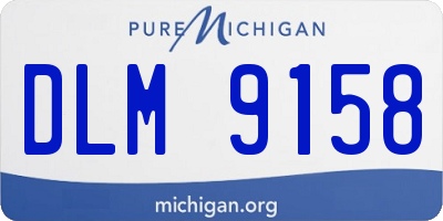 MI license plate DLM9158