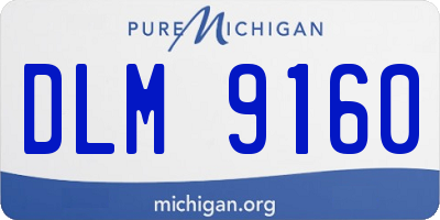 MI license plate DLM9160