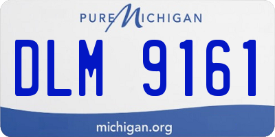 MI license plate DLM9161