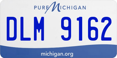 MI license plate DLM9162