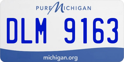 MI license plate DLM9163