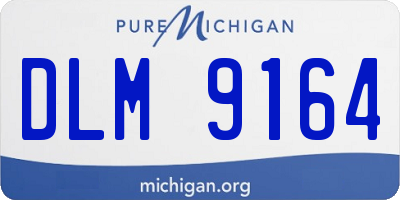 MI license plate DLM9164
