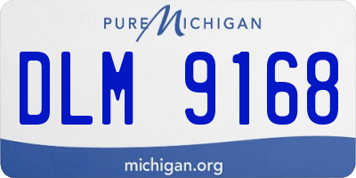 MI license plate DLM9168