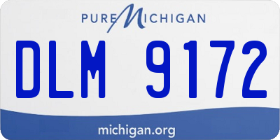 MI license plate DLM9172