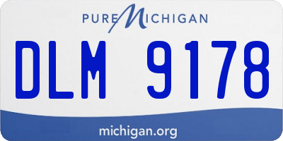 MI license plate DLM9178