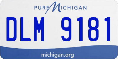 MI license plate DLM9181