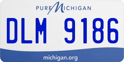 MI license plate DLM9186