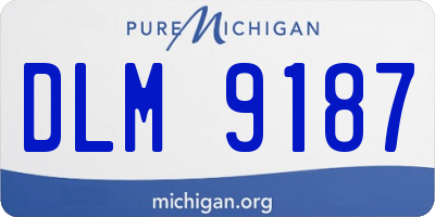 MI license plate DLM9187