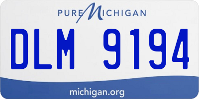 MI license plate DLM9194