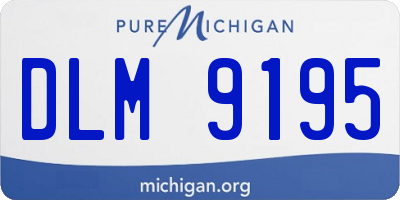 MI license plate DLM9195