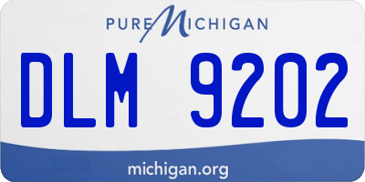 MI license plate DLM9202