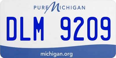 MI license plate DLM9209