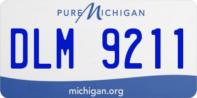 MI license plate DLM9211