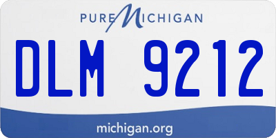 MI license plate DLM9212