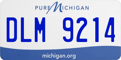 MI license plate DLM9214