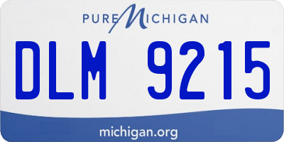 MI license plate DLM9215