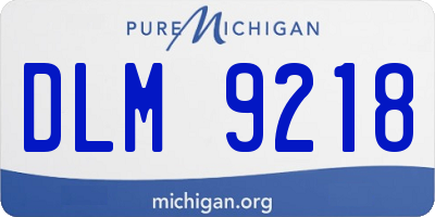 MI license plate DLM9218
