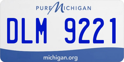 MI license plate DLM9221