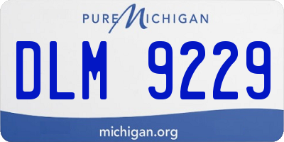 MI license plate DLM9229