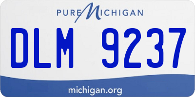 MI license plate DLM9237
