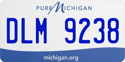 MI license plate DLM9238