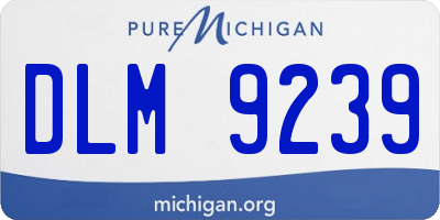 MI license plate DLM9239