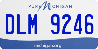 MI license plate DLM9246