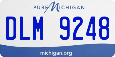 MI license plate DLM9248