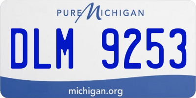 MI license plate DLM9253