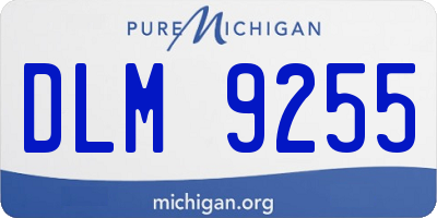 MI license plate DLM9255
