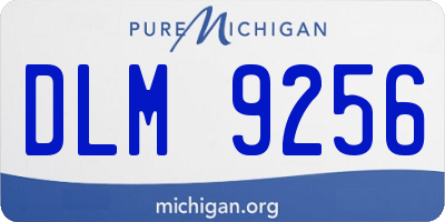 MI license plate DLM9256