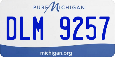 MI license plate DLM9257