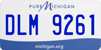 MI license plate DLM9261