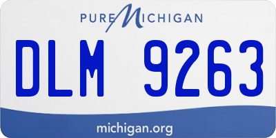 MI license plate DLM9263